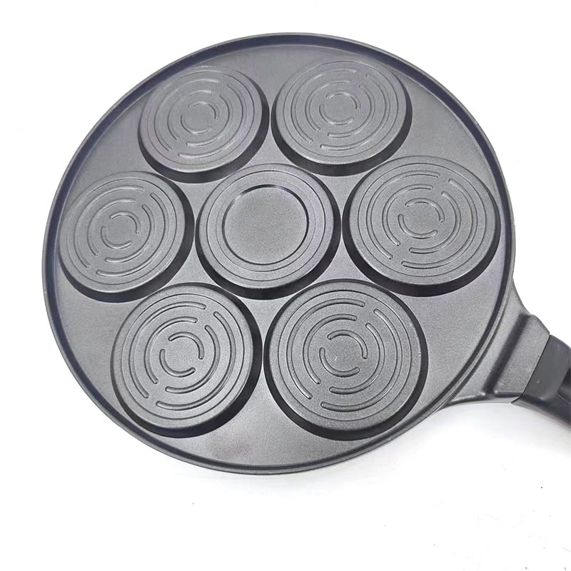 Seven-Hole Smiley Face Frying Pan Baking Dish