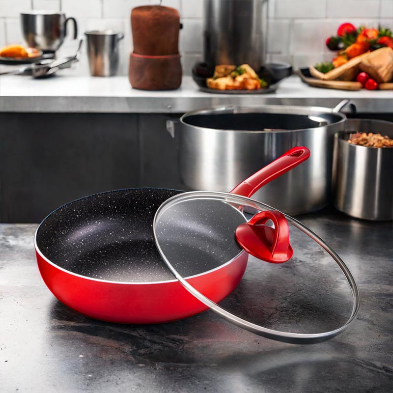 10pc Set Aluminum Frying Soup Pans and Steak Pans With Lid