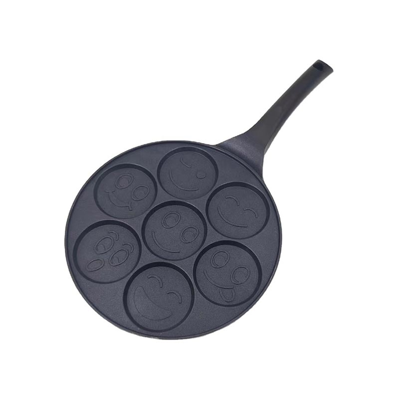 Syv-hullers Smiley Face Bradepande Bageplade